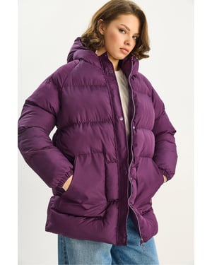 Kapuze Daunenjacke