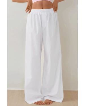 Hohe Taille Entspannte Passform Lounge-Hosen