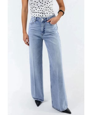 Weite Beinform Raw Denim Jeans