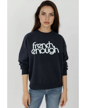 Bedruckter Rundhalsausschnitt Langarm-Erhebung Sweatshirt