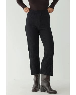 Premium Hohe Taille Strukturierte Gerade Hose