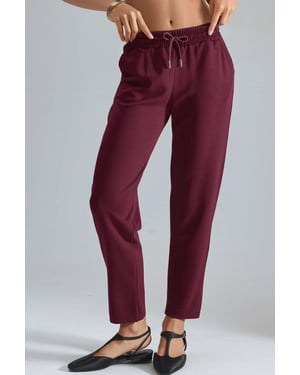 Modal Touch Elastischer Taillenschnitt Karottenform Jogginghose