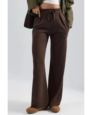Modal Touch Plissierte Palazzo-Hose