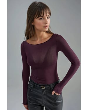 Bootausschnitt Cashmere-Mix Ultra-Leichte Bluse