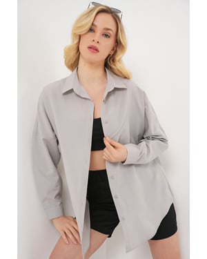 Oversized Popeline 2er-Pack Hemd