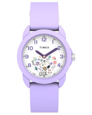Timex Peanuts Time Teacher Violett Kind Armbanduhr TW2Y51200