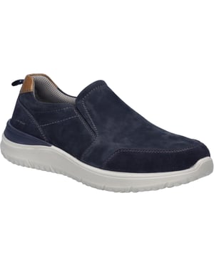 JOSEF SEIBEL Herren Halbschuh Wales 04 in dunkelblau-kombi