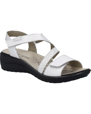 JOSEF SEIBEL Damen Sandale Annecy 12 in weiss-silber