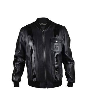 Philipp Plein Lederjacke Schwarz