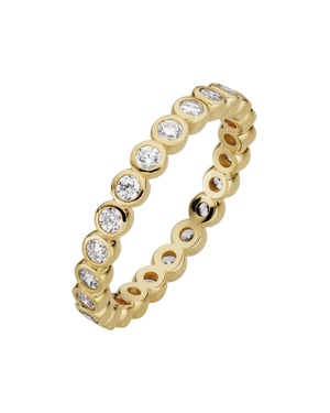 Orolino Ring 333/- Gelbgold glanz synth. Zirkonia