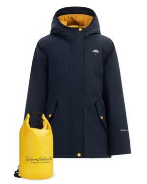 Schmuddelwedda Anorak + Tagesrucksack - SET Mädels Marine
