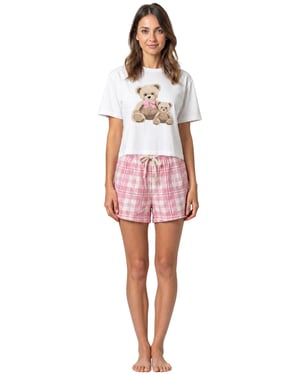 Kruze | Damen Pyjama-Set - T-Shirt & Shorts