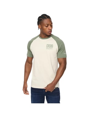 Crosshatch - "Bretsby" T-Shirt für Herren (Oliv)