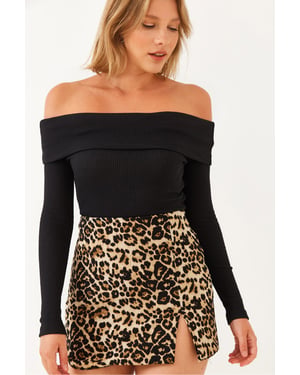 Rippstruktur Bluse