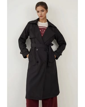 Doppelreihiger Langer Trenchcoat