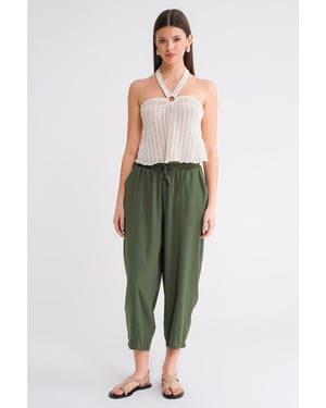 Salwar-Fit-Hose mit Kordelzug