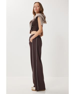 Regular Fit Baumwollstrick-Sweatpants