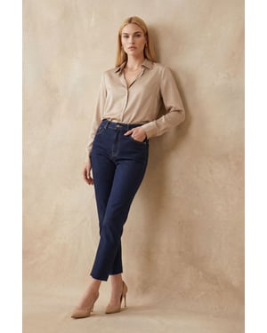 Hoch-taillierte Skinny-Jeans