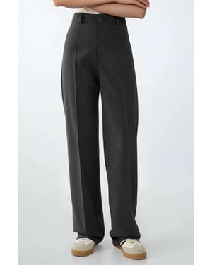 Hochtaillierte Gerade Beinhose