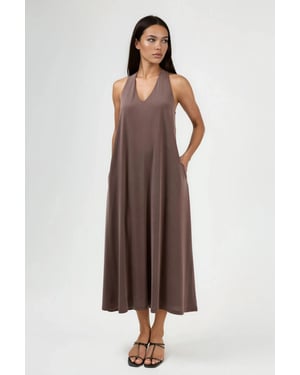 Halterneck-Modal-Kleid