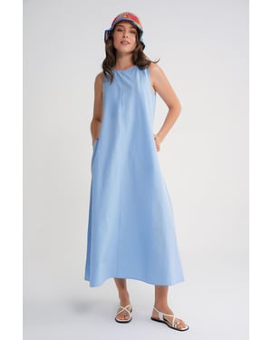 Lässig geschnittenes Maxikleid mit Taschen