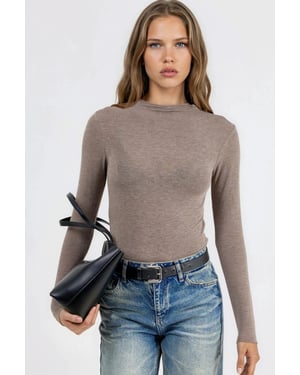 Langarm Slim Fit Bluse