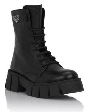Stiefel Niedrig Flach Logo
