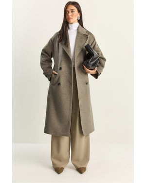 Oversized Langer Mantel