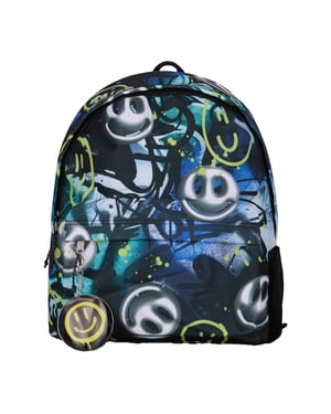 Kinder Rucksack Multi Visionär Graffiti Druck | 18L Schulrucksack mit Laptopfach