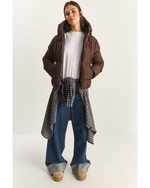 Kapuze Steppjacke