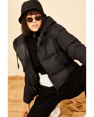 Hooded Puffer-Jacke