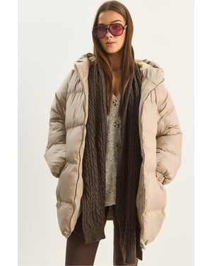 Kapuze Oversized Dicke Pufferjacke