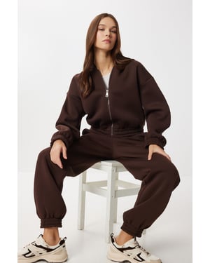 Kapuzenpullover Langarm Zweiteiliges Set
