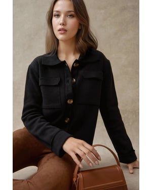 Knopf-Cardigan mit Taschen