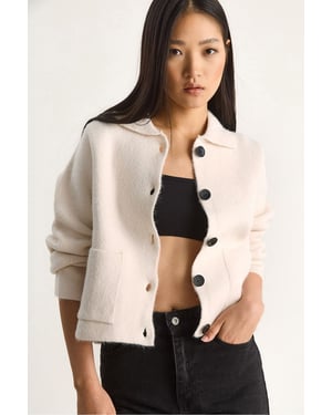 Strick-Cardigan mit Taschen