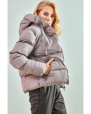 Hooded Puffer-Jacke