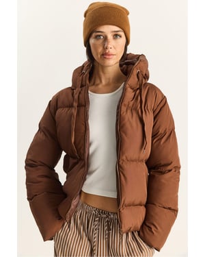 Hooded Puffer-Jacke