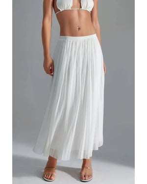 Mid-Waist Tüll Maxirock
