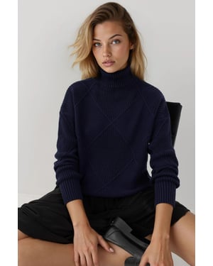 Rollkragenstrickpullover