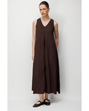V-Ausschnitt Maxikleid