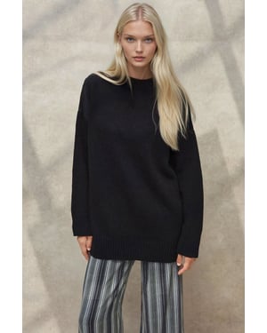 Dicker Strick-Pullover mit Rundhalsausschnitt