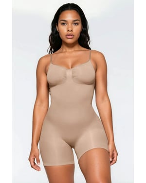 Premium Nahtloses Extra Festes Oberschenkel-Bodysuit Shapewear