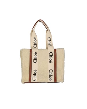 Chloé Woody Tote Tasche aus Lammfell