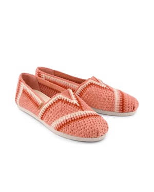TOMS Alpargata Classic Baumwolle Damen Mittelrosa Espadrilles