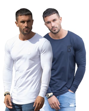 Bound By Honour | 2er-Pack Männer Langarm-T-Shirt