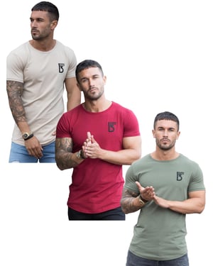 Gebunden durch Ehre | 3er Pack Herren Kurzarm-T-Shirt