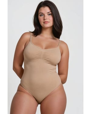 Premium Nahtloser Verstellbarer Träger-Bodysuit Shapewear