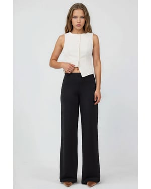 Hochtaillierte Weite Hose