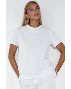Einfaches Rundhals-T-Shirt