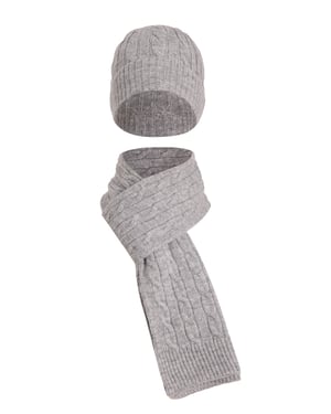 Set Aus Schal Und Mütze Set Aus Schal Und Mütze